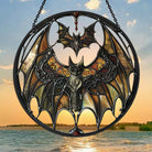 Bat Sun Catcher Decoration Stained Glass Window Hanging