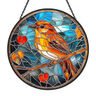 Bird Sun Catcher Decoration Stained Glass Window Hanging
