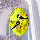 Birds Sun Catcher Decoration Stained Glass Window Hanging