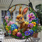 Bunny Easter Egg Sun Catcher Decoration Stained Glass Window Hanging
