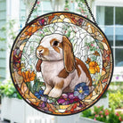 Bunny Sun Catcher Decoration Stained Glass Window Hanging
