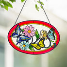Butterflies Sun Catcher Decoration Stained Glass Window Hanging