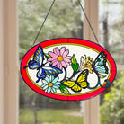 Butterflies Sun Catcher Decoration Stained Glass Window Hanging