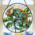 Chameleon Sun Catcher Decoration Stained Glass Window Hanging