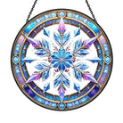 Christmas Translucent Snowflake Sun Catcher Decoration Stained Glass Window Hanging