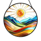 Colorful Bohemian Sun Catcher Decoration Stained Glass Window Hanging