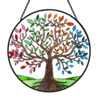 Colorful Tree of Life Sun Catcher Decoration Stained Glass Window Hanging