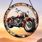 Cruiser Bike Sun Catcher Decoration Stained Glass Window Hanging