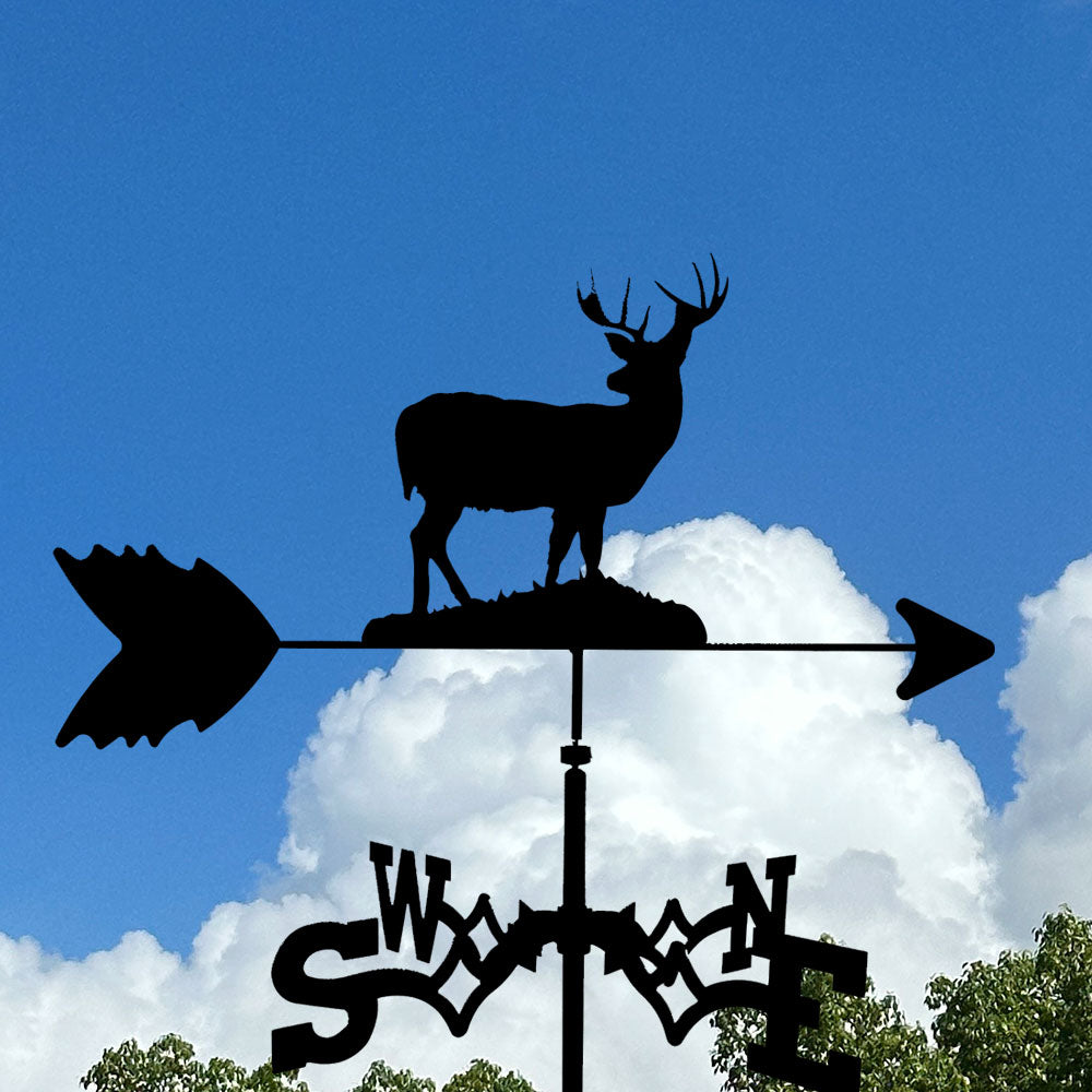 Deer Stainless Steel Weathervane