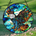 Eagle Sun Catcher Decoration Stained Glass Window Hanging