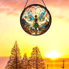 Enchanted Forest Sun Catcher Decoration Stained Glass Window Hanging