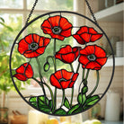 Flower Decor Sun Catcher Decoration Stained Glass Window Hanging