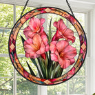 Flower Sun Catcher Decoration Stained Glass Window Hanging