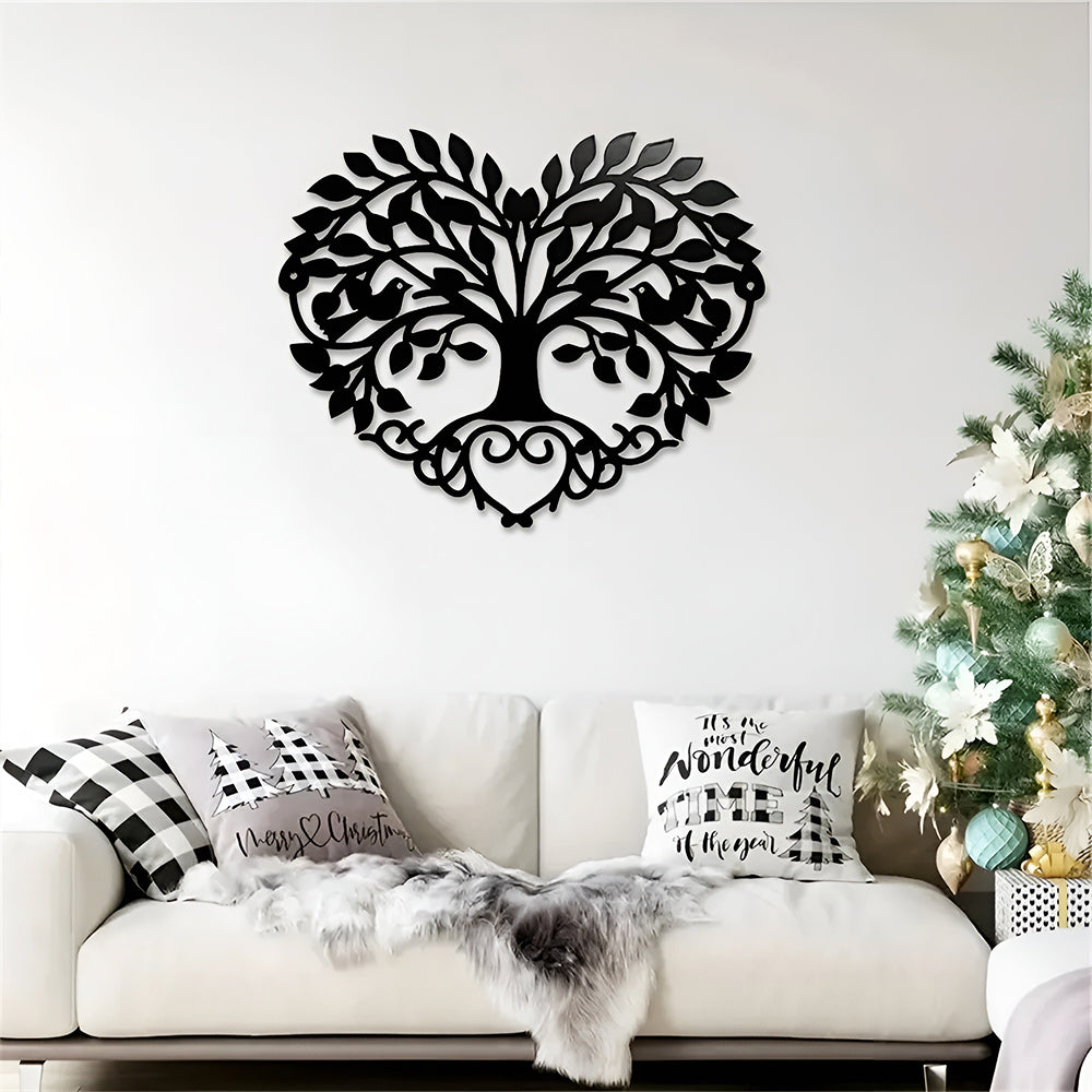 Heart-shaped Tree Of Life Metal Wall Art