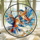 Hummingbird Sun Catcher Decoration Stained Glass Window Hanging