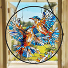 Hummingbird Sun Catcher Decoration Stained Glass Window Hanging