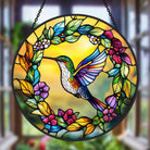 Hummingbird Sun Catcher Decoration Stained Glass Window Hanging