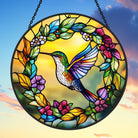 Hummingbird Sun Catcher Decoration Stained Glass Window Hanging