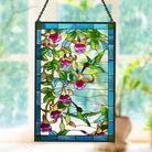 Hummingbird Sun Catcher Decoration Stained Glass Window Hanging