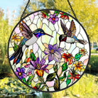Hummingbird Sun Catcher Decoration Stained Glass Window Hanging