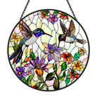 Hummingbird Sun Catcher Decoration Stained Glass Window Hanging