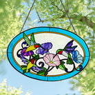 Hummingbird Sun Catcher Decoration Stained Glass Window Hanging