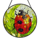 Ladybug Sun Catcher Decoration Stained Glass Window Hanging