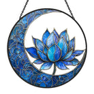 Lotus Flower Sun Catcher Decoration Stained Glass Window Hanging
