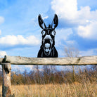 Happy Donkey Farm Peeping Animal Outdoor Metal Garden Art