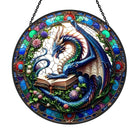 Magical Dragon Sun Catcher Decoration Stained Glass Window Hanging