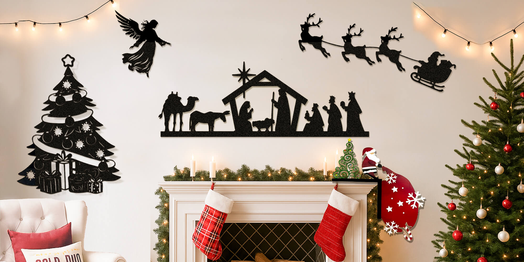 Metal Wall Art Collections Christmas