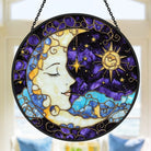 Moon Goddess Sun Catcher Decoration Stained Glass Window Hanging