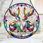 Rabbit Sun Catcher Decoration Stained Glass Window Hanging