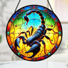 Scorpio Sun Catcher Decoration Stained Glass Window Hanging