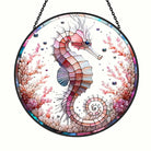 Seahorse Sun Catcher Decoration Stained Glass Window Hanging
