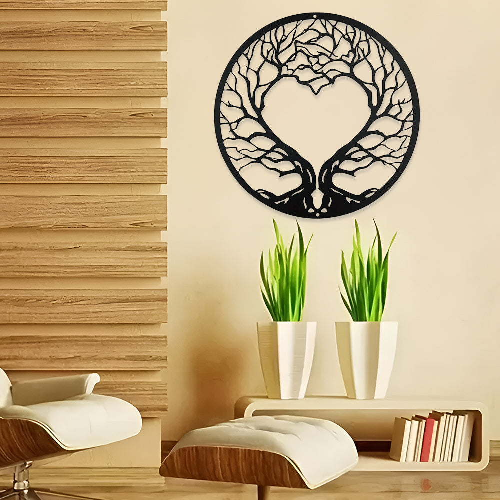 Heart-shaped Tree Of Life Metal Wall Art