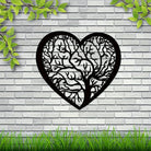 Heart-Shaped Tree of Life Metal Wall Art Decoration