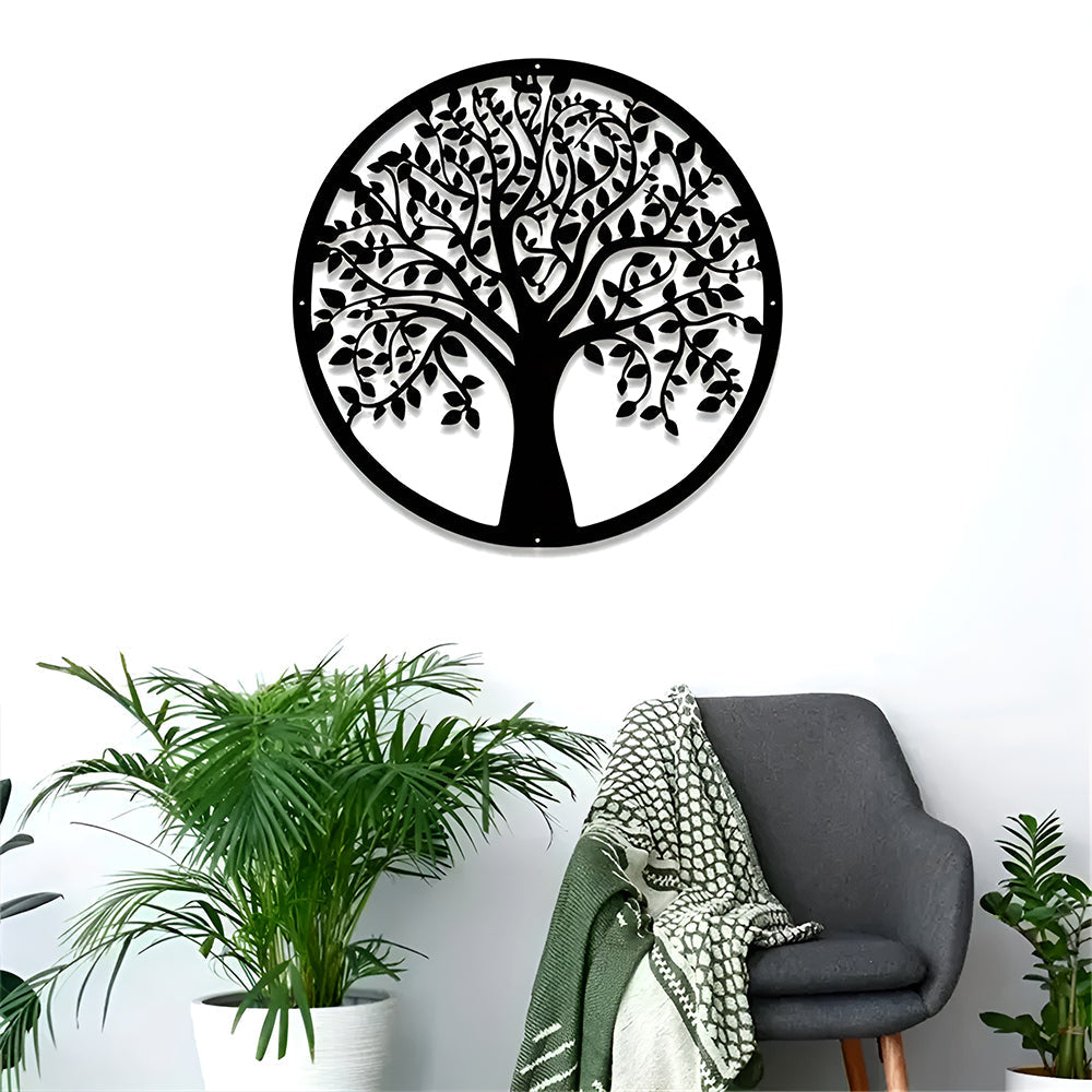 Metal Wall Art Tree Of Life Laser Silhouette Wall Hanging