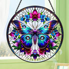 Whimsical Butterfly Sun Catcher Decoration Stained Glass Window Hanging