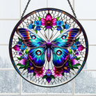 Whimsical Butterfly Sun Catcher Decoration Stained Glass Window Hanging