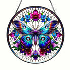 Whimsical Butterfly Sun Catcher Decoration Stained Glass Window Hanging