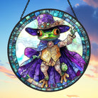 Woods Frog Sun Catcher Decoration Stained Glass Window Hanging