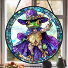 Woods Frog Sun Catcher Decoration Stained Glass Window Hanging