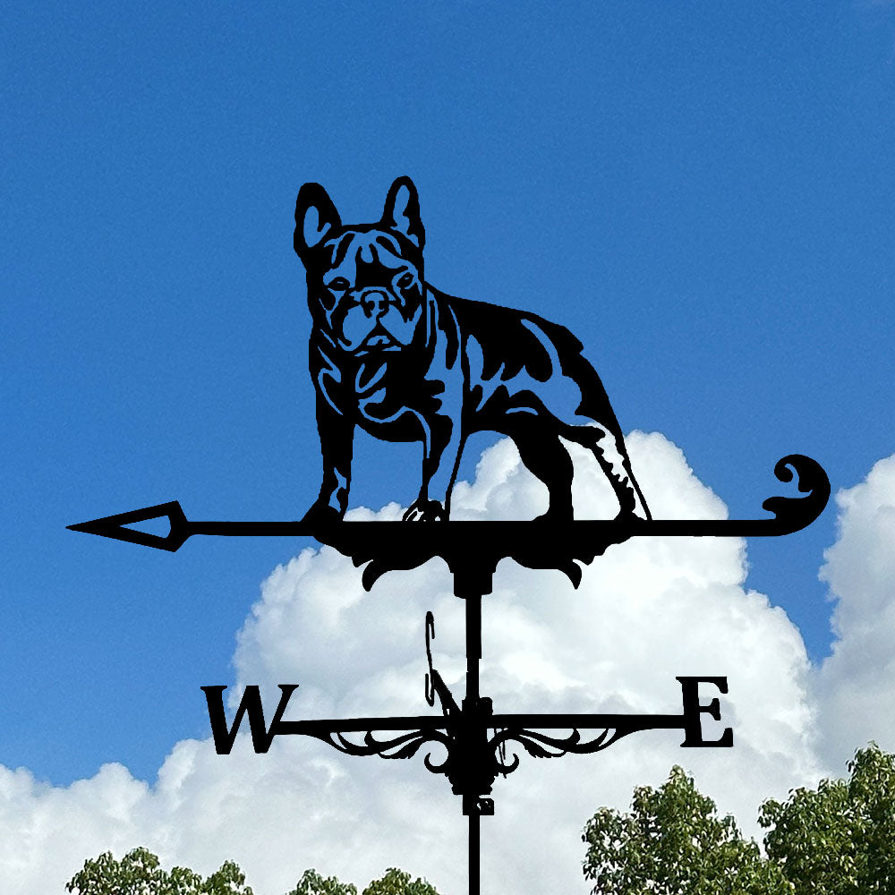 French Bull Dog Stainless Steel Weathervane