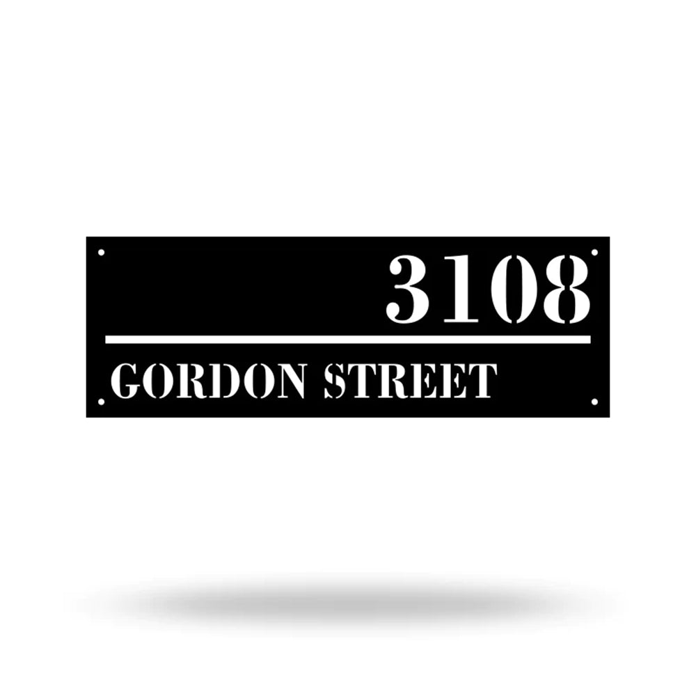 House Number and Letters Signs for Yard Address Metal Sign Custom