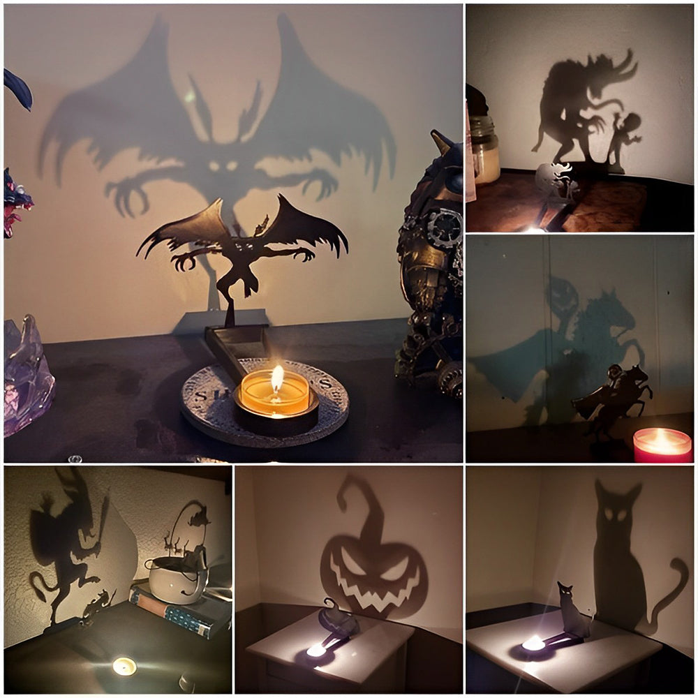 11PCS Halloween Candle Holder Metal Decorative