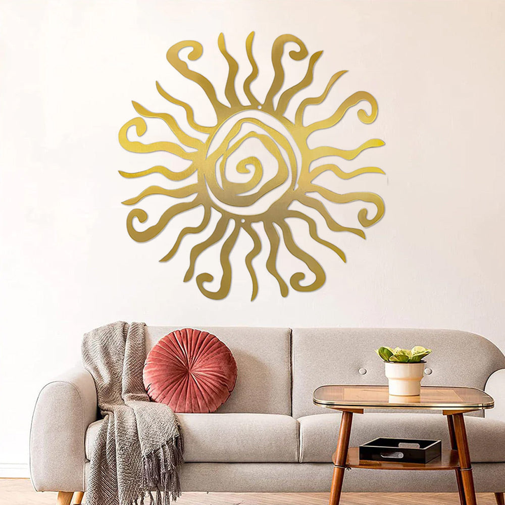 Colorful Sun Metal Wall Art