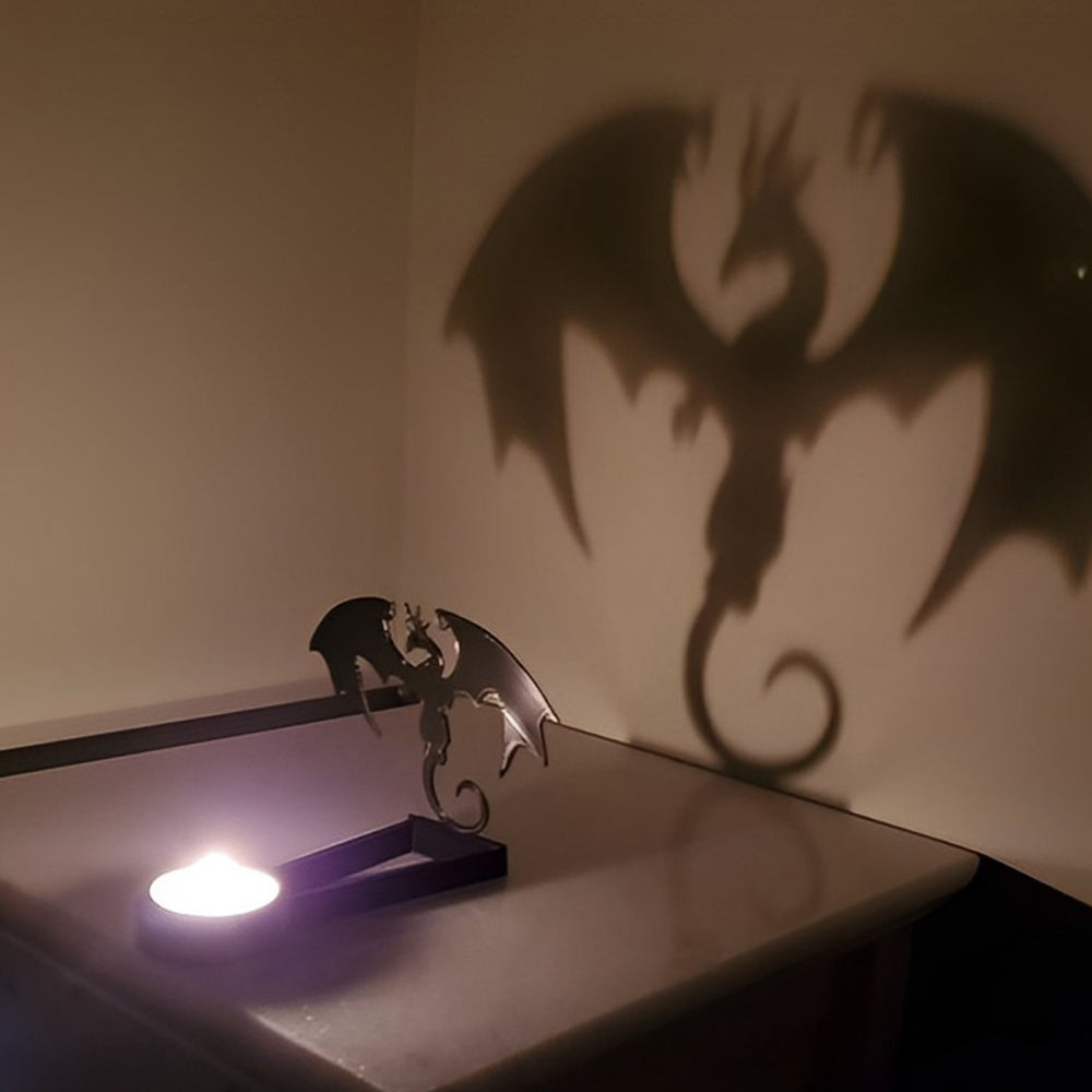 Halloween Dragon Candle Holder Metal Decorative