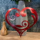 Red Heart Metal Wall Art