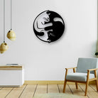 Yin Yang Tai Chi Cats Metal Wall Art
